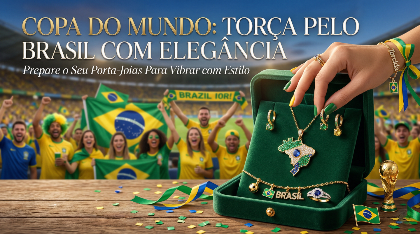 A Copa do Mundo Chega em Junho: Prepare o Seu Porta-Joias Para Torcer Pelo Brasil com Eleg�ncia