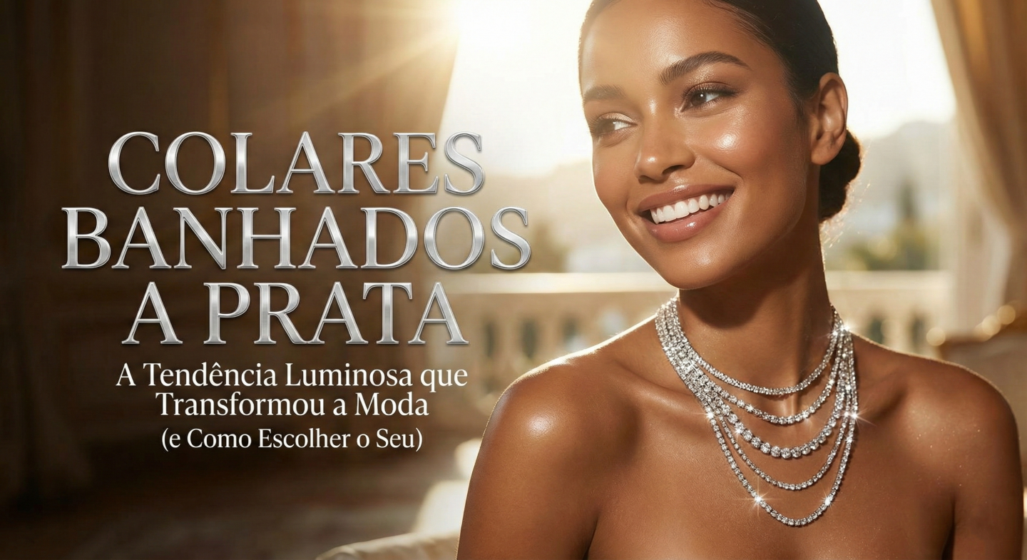 Colares Banhados a Prata: A Tendência Luminosa que Transformou a Moda (e Como Escolher o Seu)