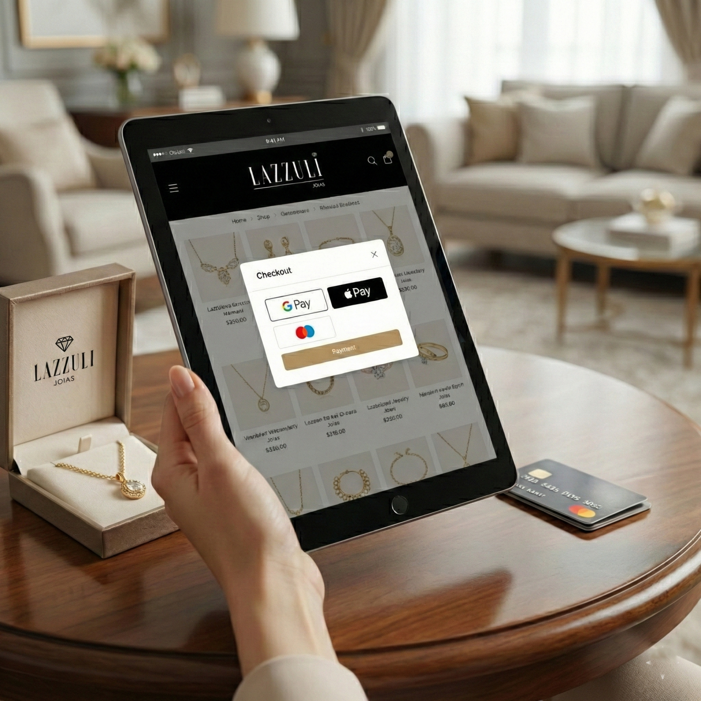 Pague com Apple Pay e Google Pay na Lazzuli Joias | Novidade