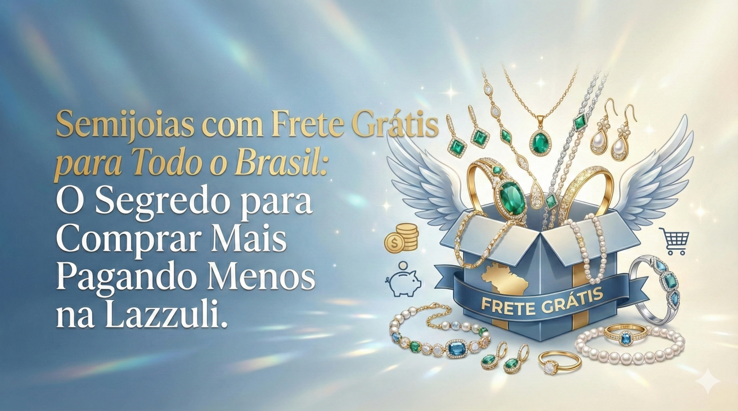 Semijoias com Frete Grátis para Todo o Brasil: O Segredo para Comprar Mais Pagando Menos na Lazzuli