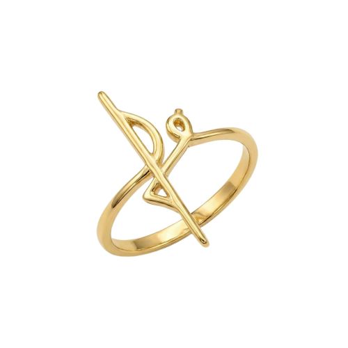 Anel Fé Liso Banhado a Ouro