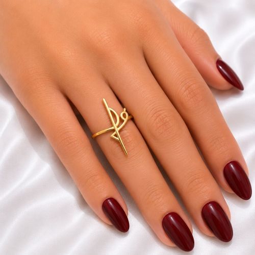 Anel Fé Liso Banhado a Ouro