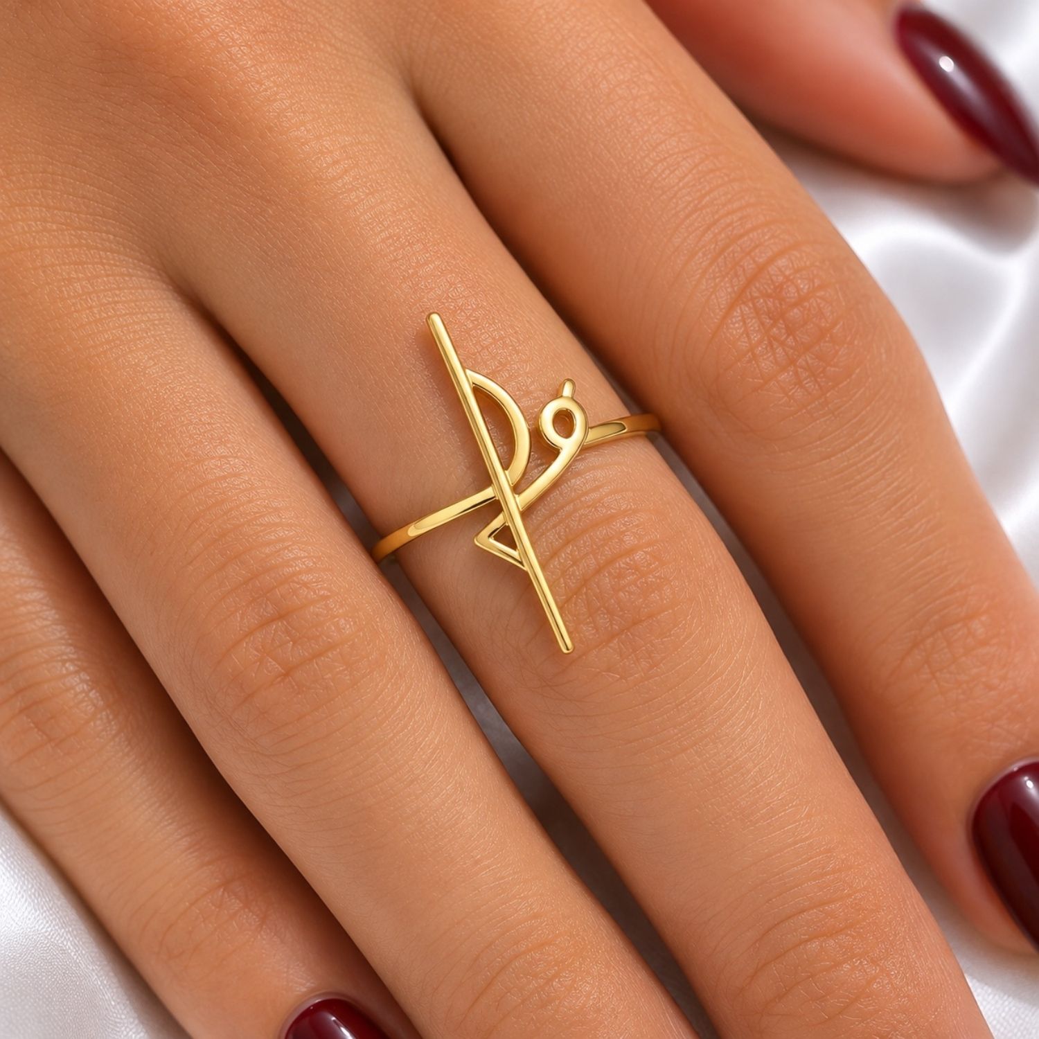 Anel Fé Liso Banhado a Ouro