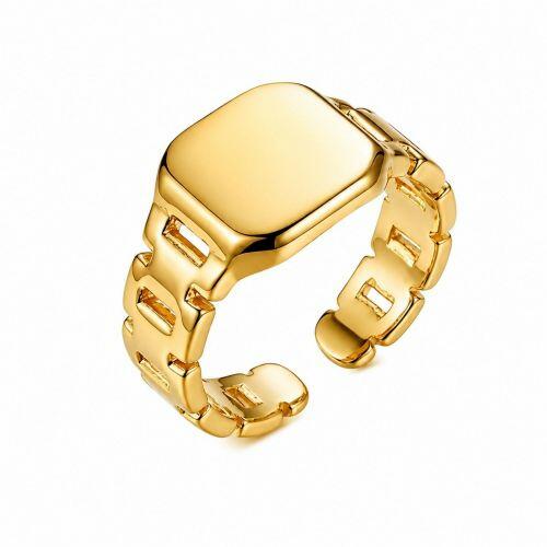 Anel Dedinho Regul�vel Lajotinha Banhado a Ouro