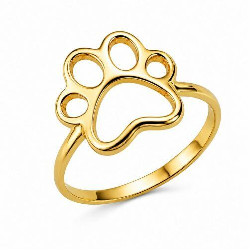 Anel Patinha 1.5 cm Lisa Banhado em Ouro18k