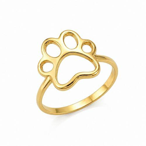 Anel Patinha 1.5 cm Lisa Banhado em Ouro18k