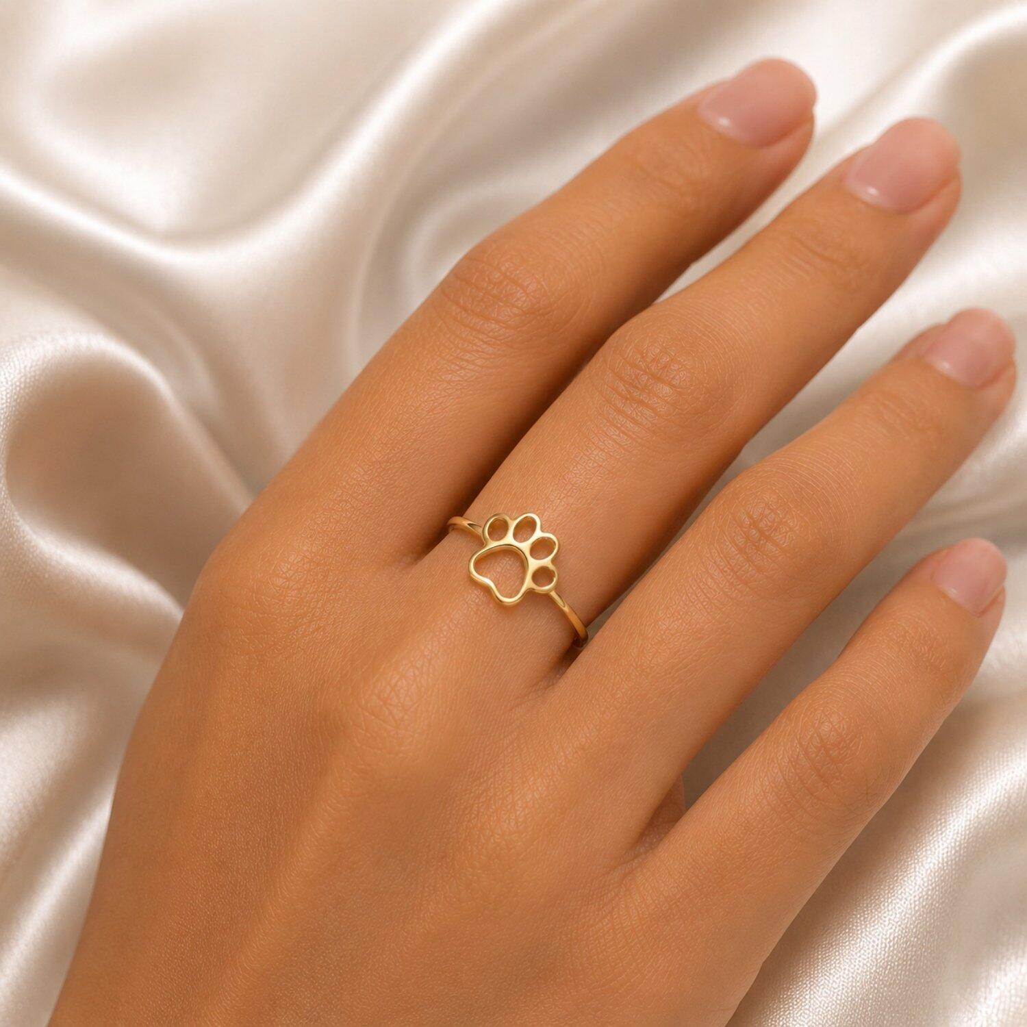 Anel Patinha 1.5 cm Lisa Banhado em Ouro18k