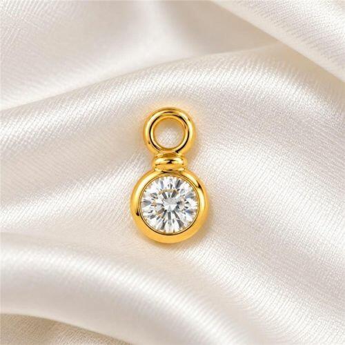 Brinco Argola Ponto de Luz Zircônia Cristal Banhado a Ouro