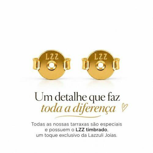 Brinco Formas Redondo com Cora��o Banhado a Ouro