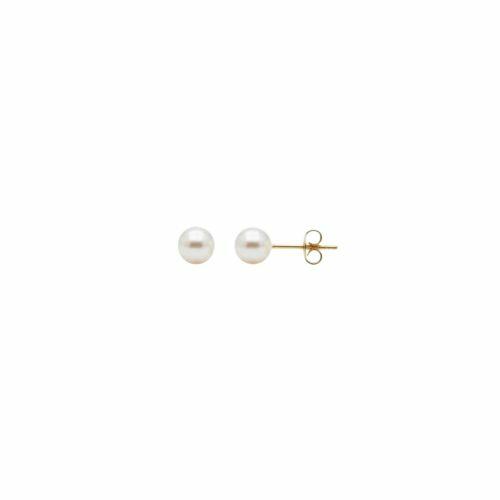 Brinco P�rola 0.4 cm Banhado a Ouro