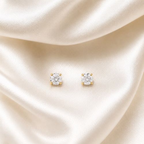 Brinco Ponto de Luz 0.5 cm Banhado em Ouro18k