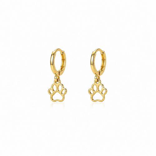 Brinco Argola Patinha Lisa Banhado em Ouro18k