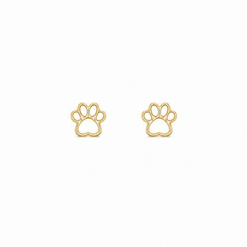 Brinco Patinha Lisa Banhado em Ouro18k