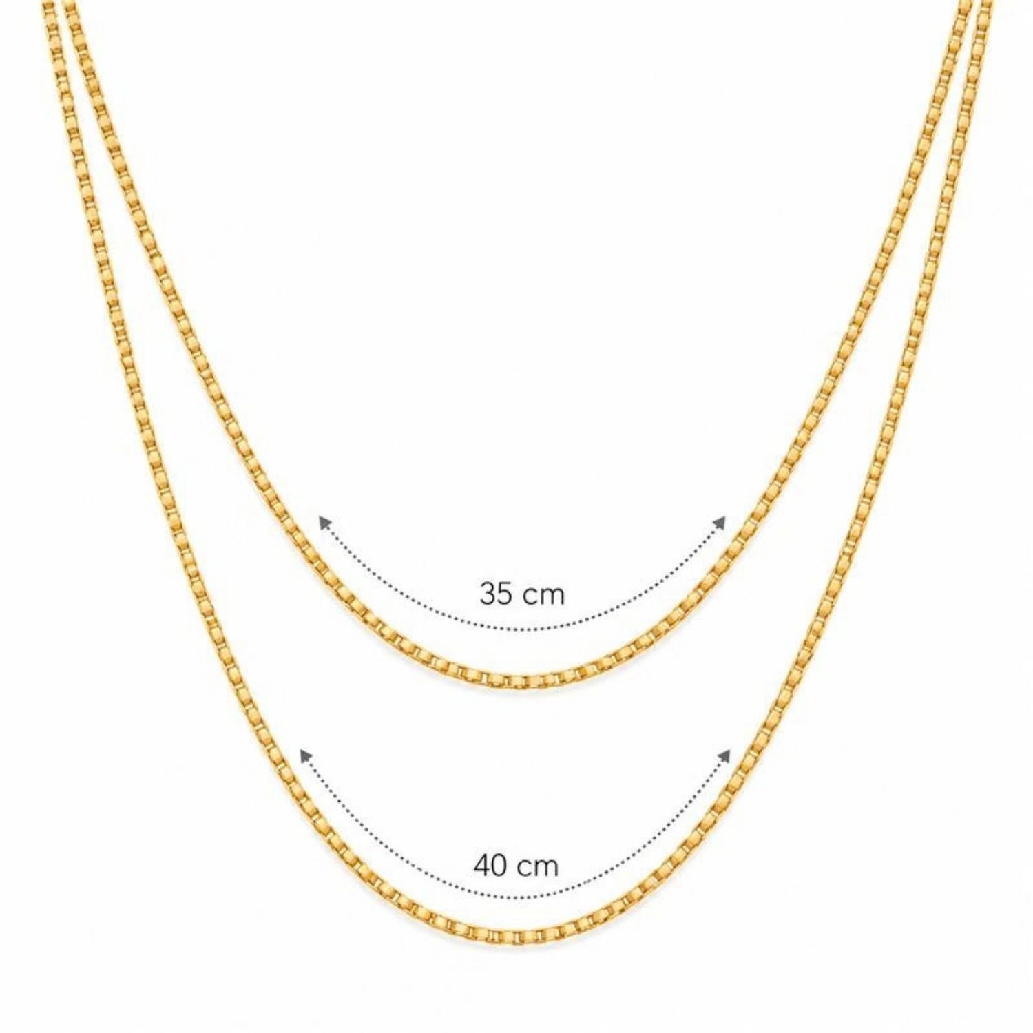 Choker Duplo Ponto de Luz Zircônia Cristal Banhado em Ouro18k