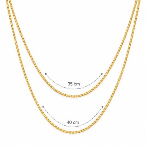 Choker Duplo Ponto de Luz Zircônia Cristal Banhado em Ouro18k
