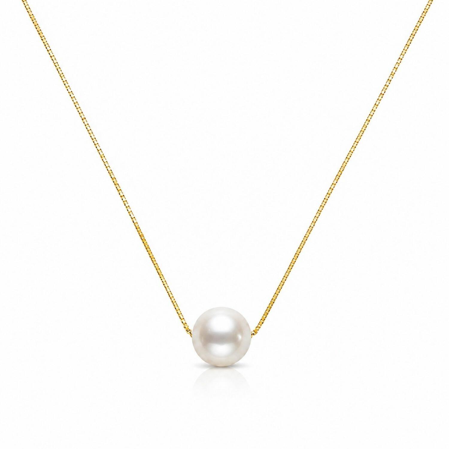 Colar Pérola Banhado em Ouro18k