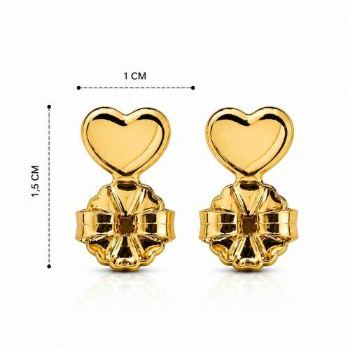Tarraxa Cora��o M�gica Banhado em Ouro 18k