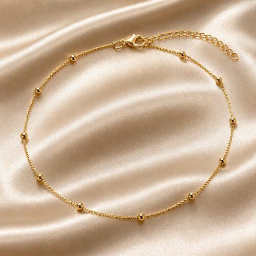 Choker Bolas Banhado a Ouro