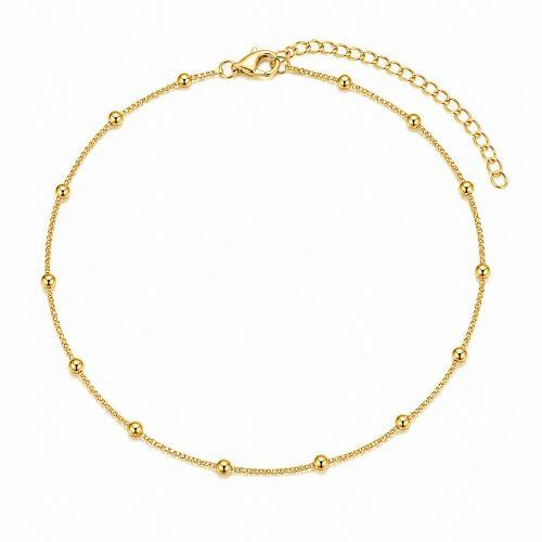 Choker Bolas Banhado a Ouro