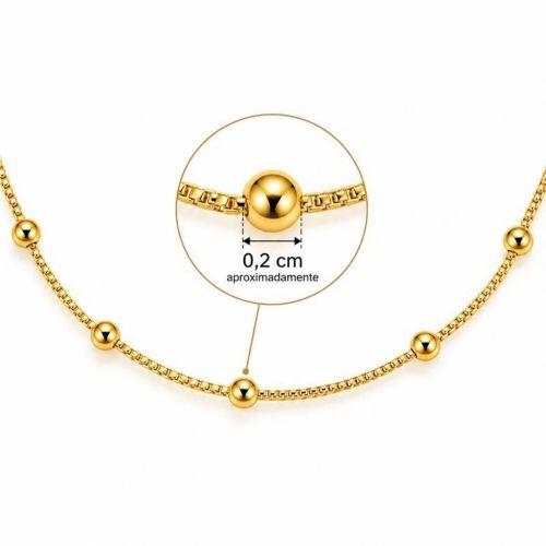 Choker Bolas Banhado a Ouro
