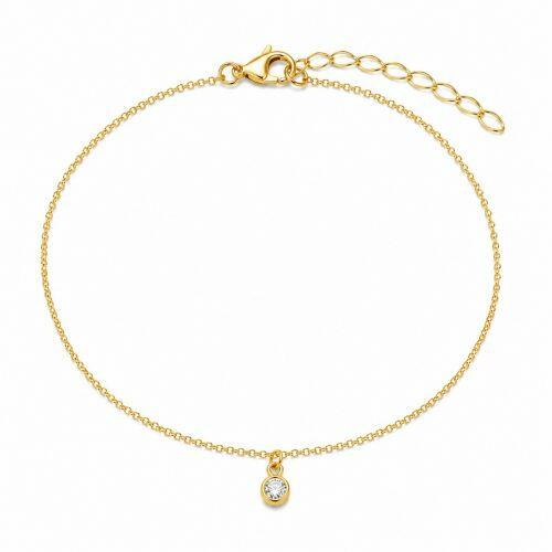 Tornozeleira Tiffany banhado em Ouro 18k