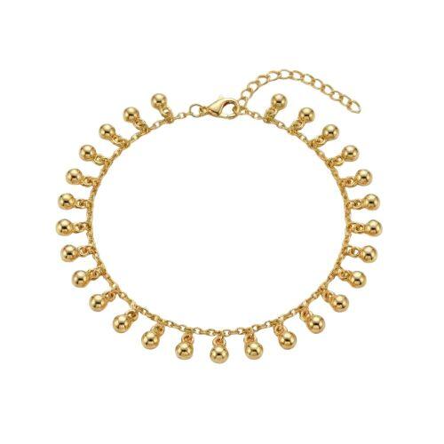 Pulseira Bolas Lisas Banhado em Ouro 18k