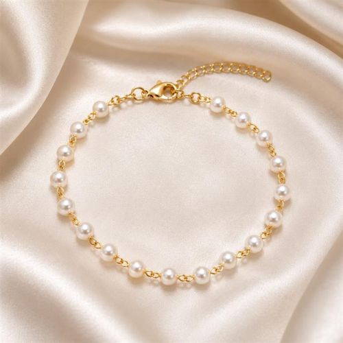 Pulseira Pérola Banhado em Ouro18k