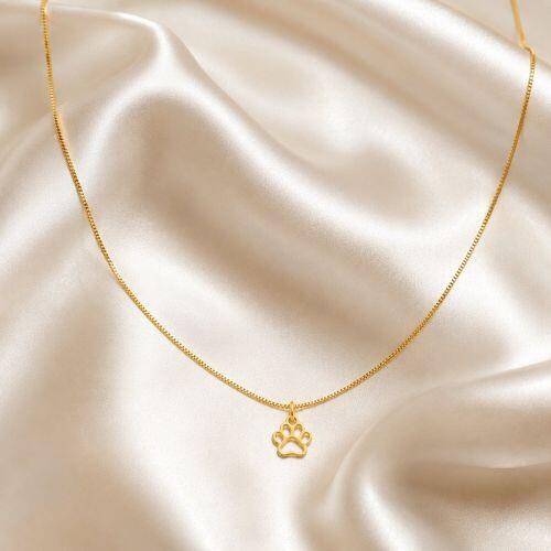 Choker Patinha Lisa Banhado em Ouro18k