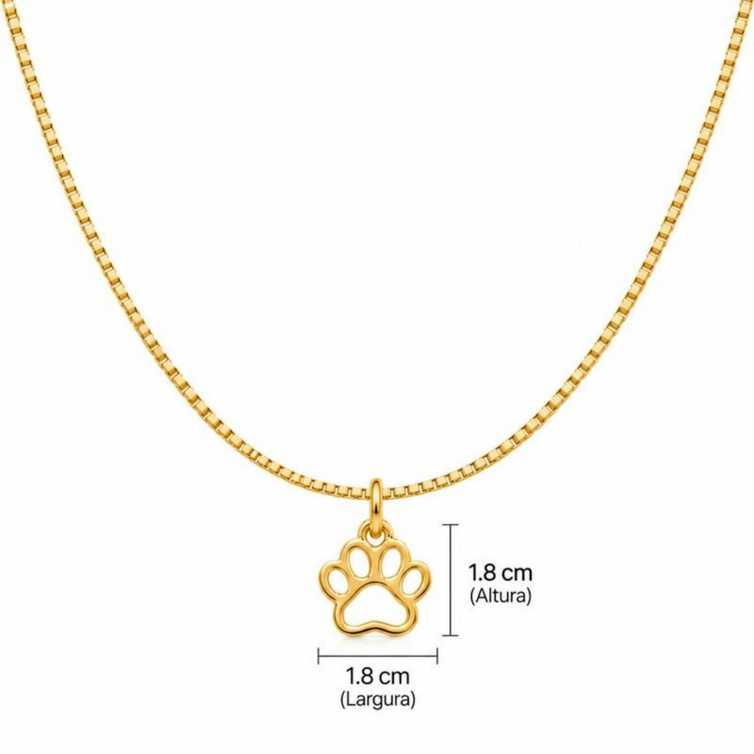 Choker Patinha Lisa Banhado em Ouro18k