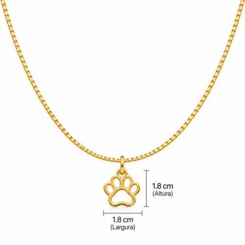 Choker Patinha Lisa Banhado em Ouro18k