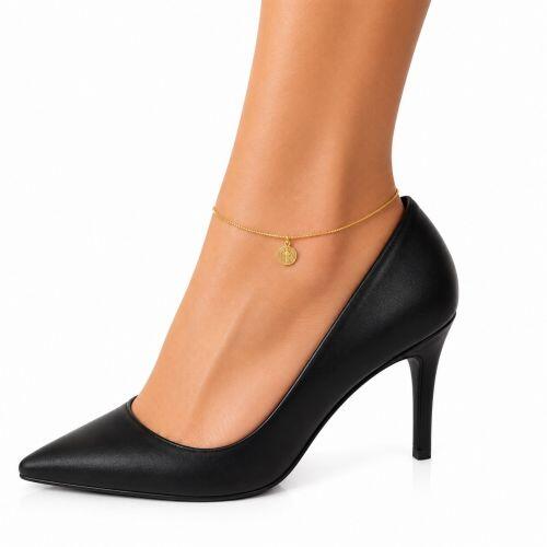 Tornozeleira São Bento 0.8 cm Banhado em Ouro18k