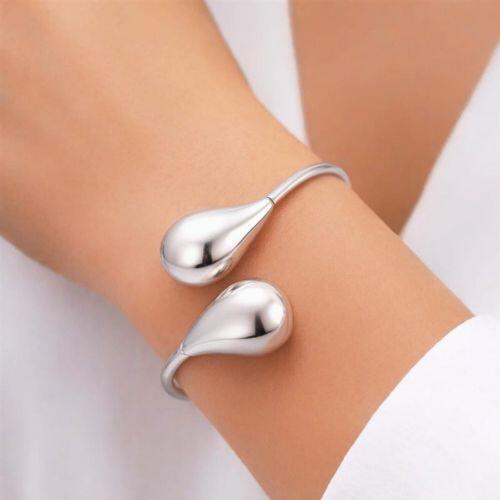 Bracelete Fechado Gotas A�o Inox