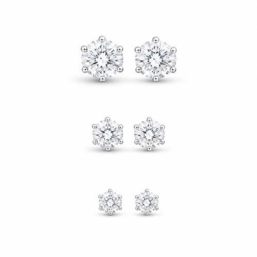 Brinco Trio Ponto de Luz Zirc�nia Cristal A�o Inox