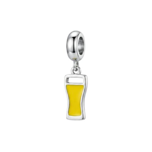 Berloque Copo de Cerveja A�o Inox