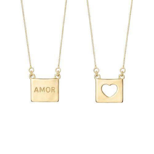 Escapul�rio Amor e Cora��o Vazado Banhado a Ouro