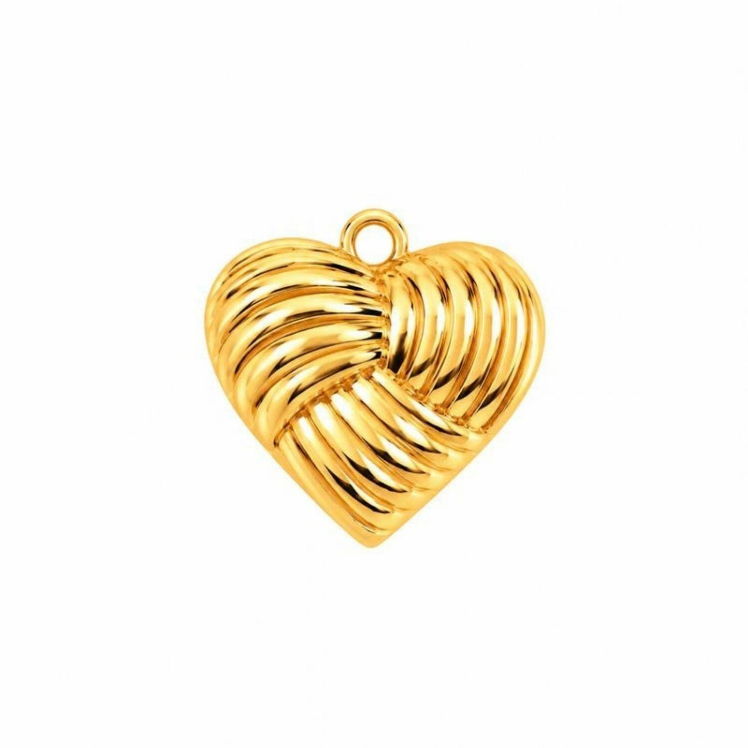 Choker Elo Português Corações com Detalhes Banhado a Ouro