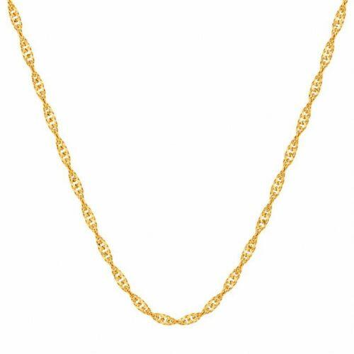 Choker Singapura com Ponto de Luz Banhado a Ouro