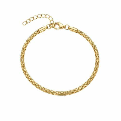 Pulseira Mini Elos Banhado a Ouro