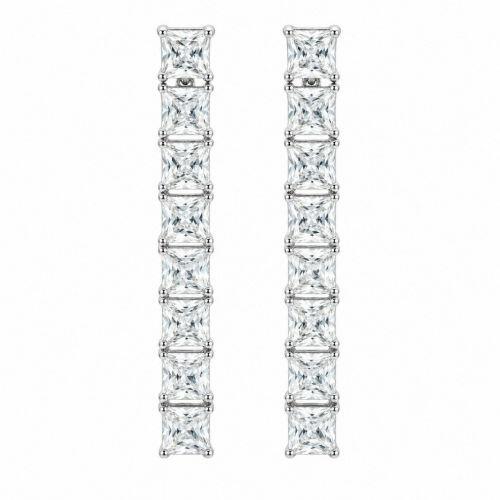 Brinco Fio Riviera Zirc�nia Cristal Banhado a Prata