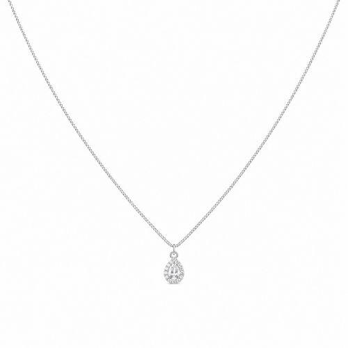 Choker Mini Gota Zirc�nia Cristal Banhado a Prata