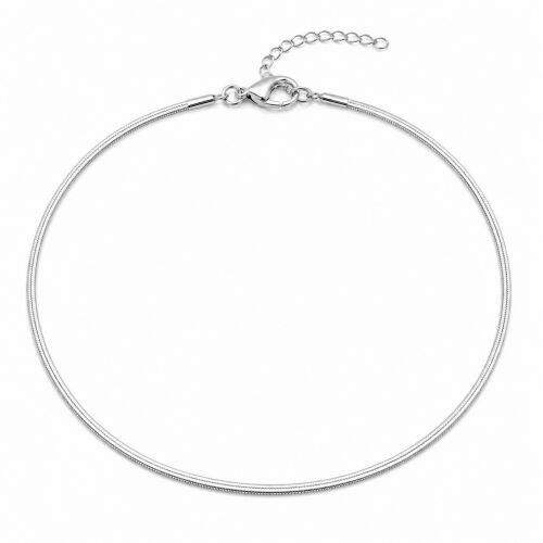 Choker Laminada 0.3 cm Banhado a Prata