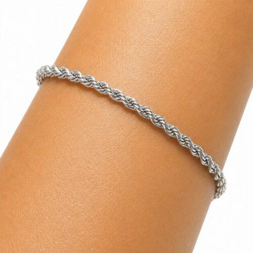 Pulseira Elo Baiano Banhado a Prata