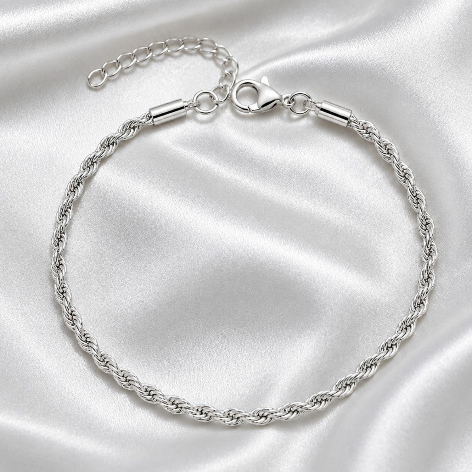 Pulseira Elo Baiano Banhado a Prata