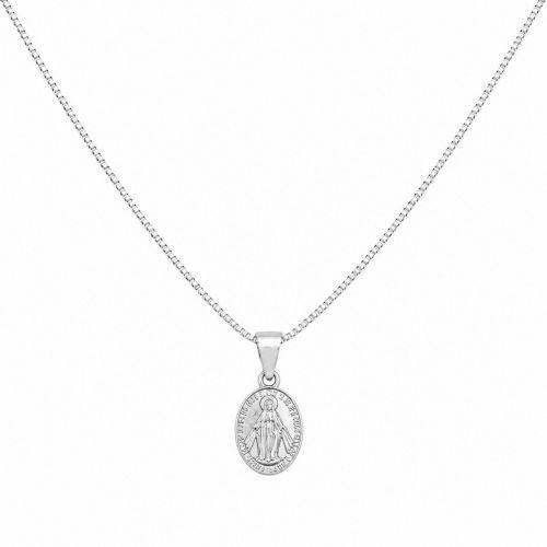 Choker Nossa Senhora Milagrosa Banhado a Prata