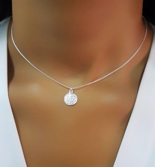 Choker São Bento Banhado a Prata