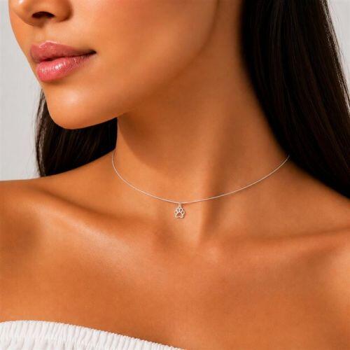 Choker Patinha Vazada Banhado a Prata