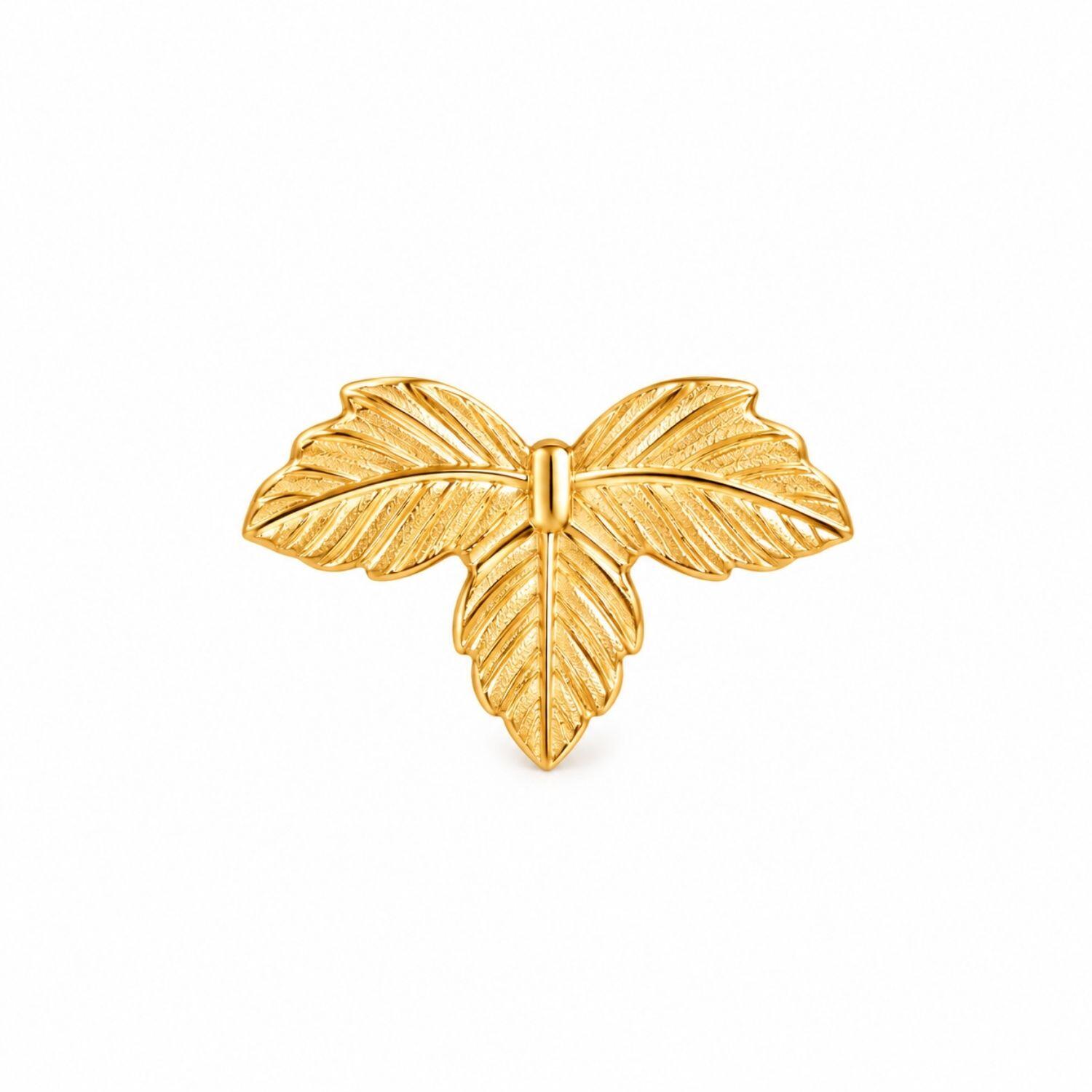 Choker Laminada com Folha Banhado a Ouro