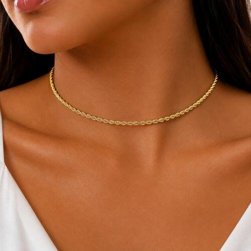 Choker Elo Baiano Banhado em Ouro18k