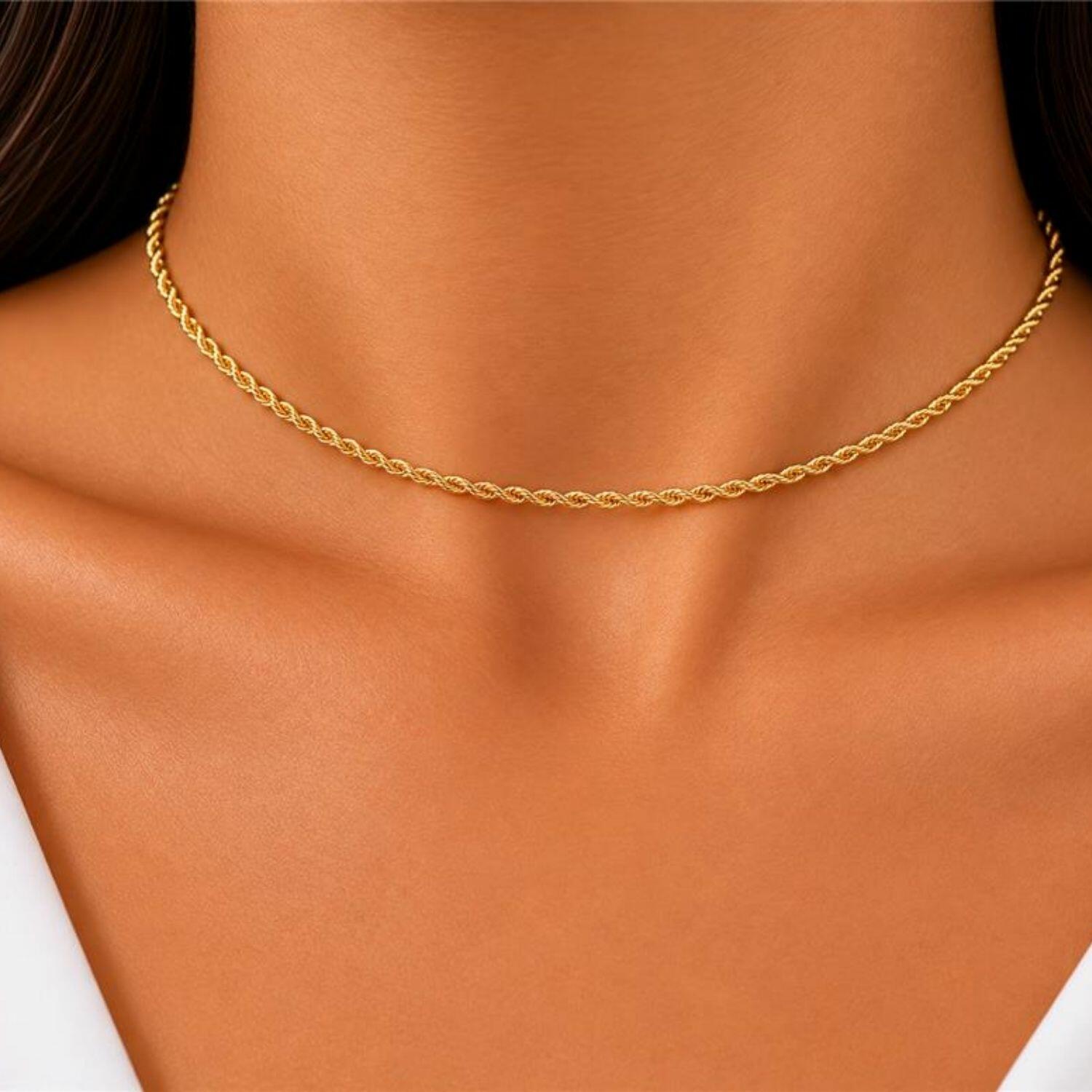Choker Elo Baiano Banhado em Ouro18k