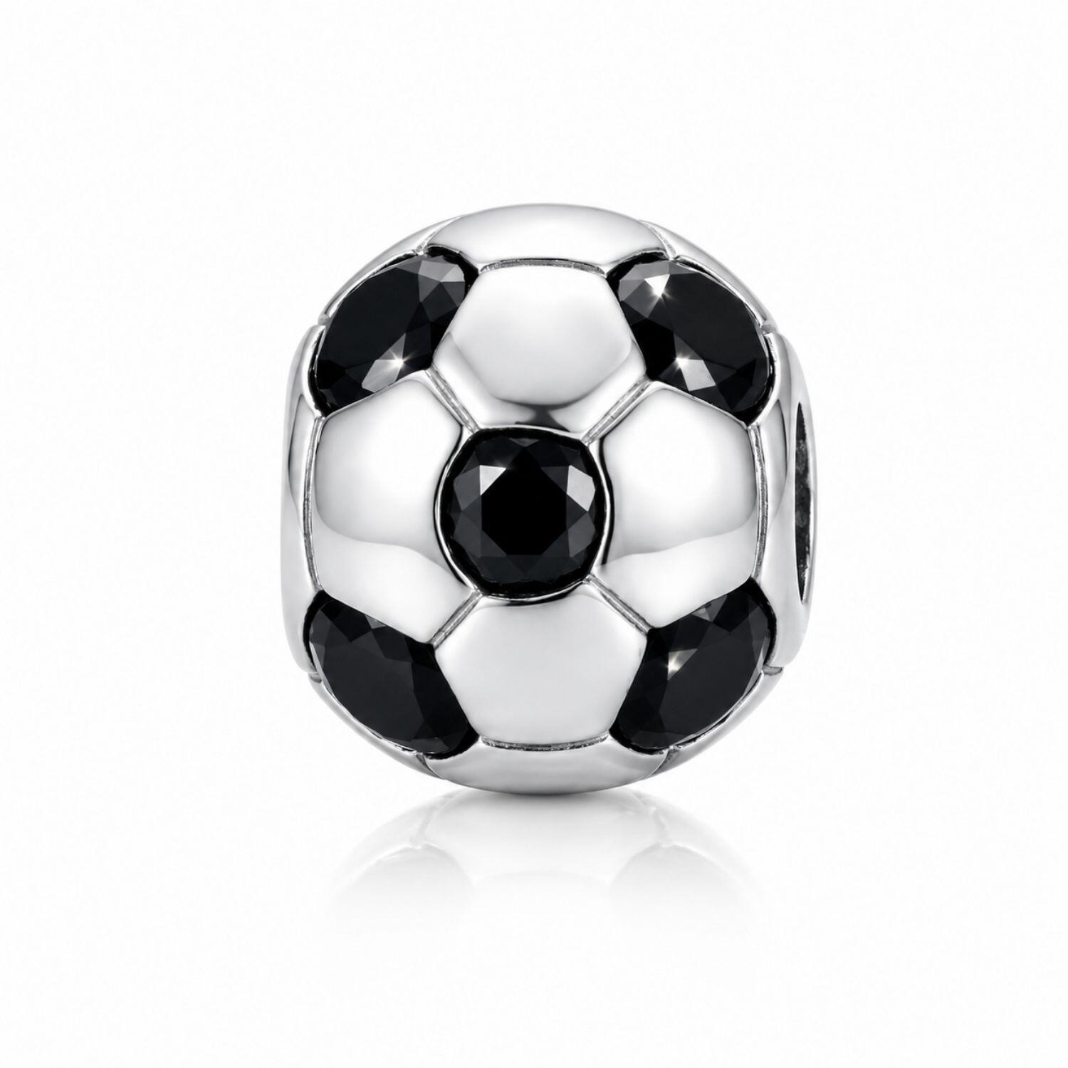 Berloque Bola de Futebol Aço Inox